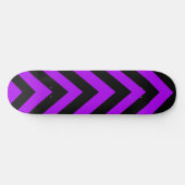 Plateforme de skateboard à zig zag violet et noir (Horz)