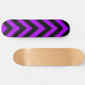 Plateforme de skateboard à zig zag violet et noir (Horz)