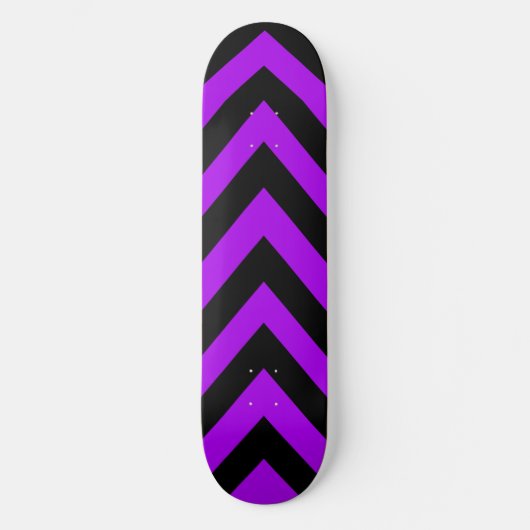 Plateforme de skateboard à zig zag violet et noir (Recto)