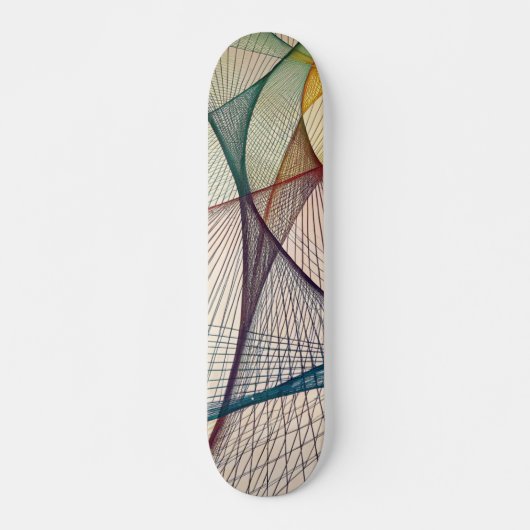 Plateforme de skateboard abstraite géométrique (Devant)
