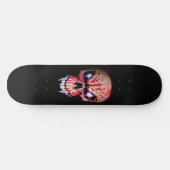 Plateforme de skateboard "Crâne de vampire rouge" (Horz)