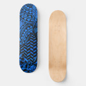 Plateforme de skateboard "Geometric Blue" (Recto)
