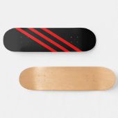 Plateforme de skateboard noire avec des diagonales (Horz)