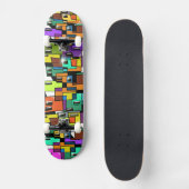 Plateforme de skateboard Paysage Urbain Coloré (Recto)