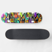 Plateforme de skateboard Paysage Urbain Coloré (Horz)