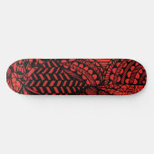 Plateforme de skateboard "Rouge Géométrique" (Horz)