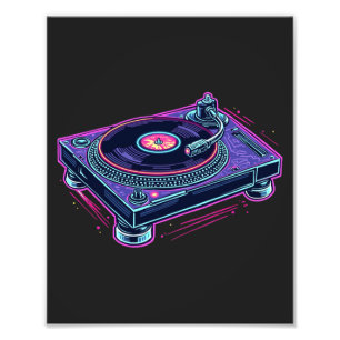 Platenspeler Audio LP Vinyl Record Player Foto Afdruk