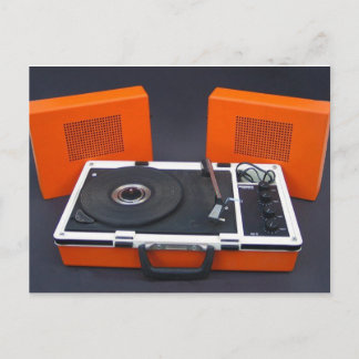 platenspeler briefkaart