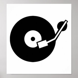 Platenspeler DJ Poster