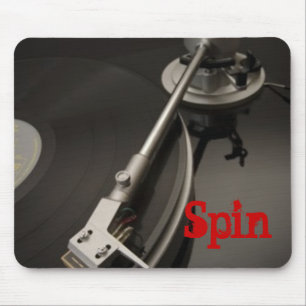 Platenspeler Mousepad Muismat