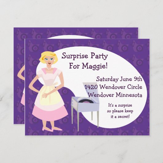 Platenspeler Partij Kaart (Voorkant / Achterkant)