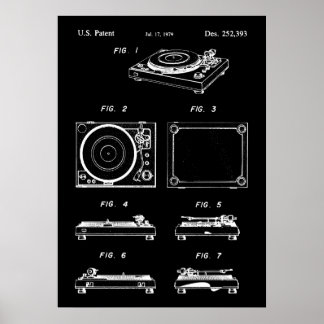 Platenspeler Record Player Poster Patent