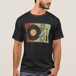 Platenspeler Retro Muziek Platenverzamelaar T-shirt