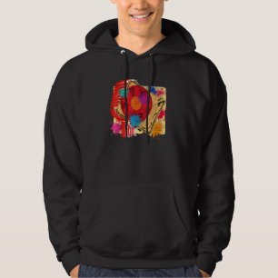 Platenspeler vinylmicrofoon DJ 80s 90s Musi Hoodie