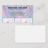 Platenspelers | DJ | Iridescent Visitekaartje (Voorkant / Achterkant)