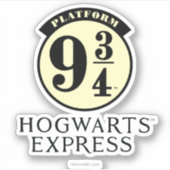 Platform 9 3/4 HOGWARTS™ EXPRESS-pictogram Sticker (Voorkant)