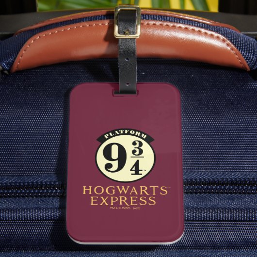 Platform 9¾ Hogwarts Express-pictogram Bagagelabel (Voorkant Insitu 2)