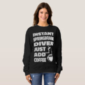 Platform Diver Coffee Springboard Diving Trui (Voorkant volledig)