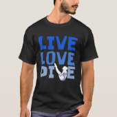 Platform Diver Love Springboard Diving T-shirt (Voorkant)