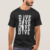 Platform Diver Springboard Diving 3 T-shirt (Voorkant)