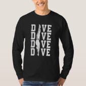 Platform Diver Springboard Diving  3 T-shirt (Voorkant)
