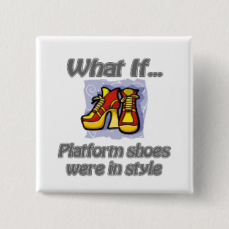 platformschoenen vierkante button 5,1 cm