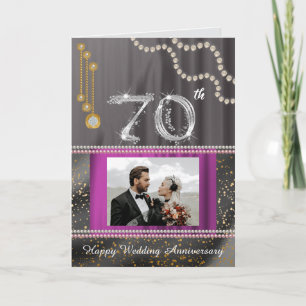 Platina 70e huwelijksjubileum & foto kaart