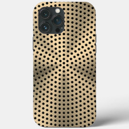 Platina brons Roestvrij staal Print iPhone 13 Pro Max Hoesje