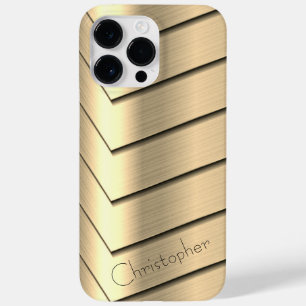 Platina Goud Roestvrij staal Print Case-Mate iPhone 14 Pro Max Hoesje