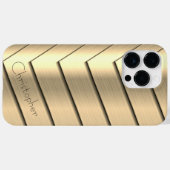 Platina Goud Roestvrij staal Print Case-Mate iPhone Case (Achterkant (horizontaal))