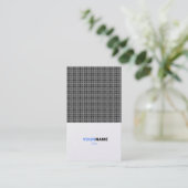 Platina Grid Visitekaartje (Staand voorkant)
