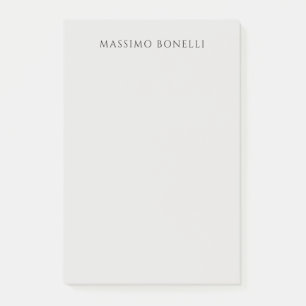 Platina Grijs Minimalistisch Eenvoudig Leesbaar Mo Post-it® Notes