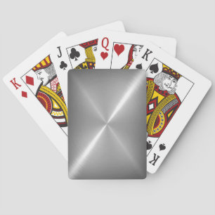 Platina RVS Glanzend Metaal Pokerkaarten