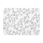 Platina, Sneeuw Drift, Star Dust decoratief ontwer Magneet (Horizontaal)