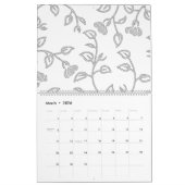 Platina, sneeuwfort, Star Dust decorative Design. Kalender (Mar 2026)