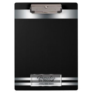 Platina Zilveren Glans Elegante Glam Persoonlijk Klembord