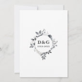 Platinum Botanical 70th Wedding Jubileum Kaart (Achterkant)