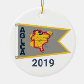 Platinum Burgee (2019) keramisch Ornament (Voorkant)