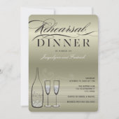 Platinum Champagne Répétition Diner Invitation de  (Devant)