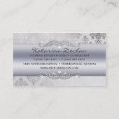 Platinum Dashing Damask Mode/Interior Design Visitekaartje (Achterkant)