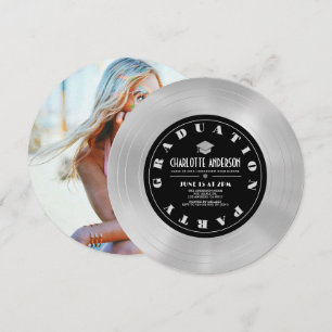 Platinum Disc/Vinyl Record Afstuderen Foto Kaart