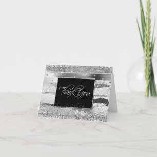 Platinum Glittery-bedankkaart Bedankkaart