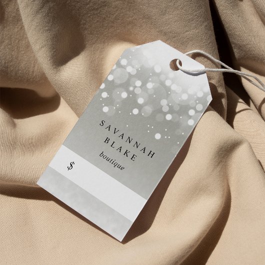 Platinum Glow Price Labels Cadeaulabel