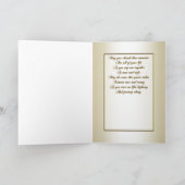 Platinum Gold Wedding Wenskaart Kaart (Binnen)