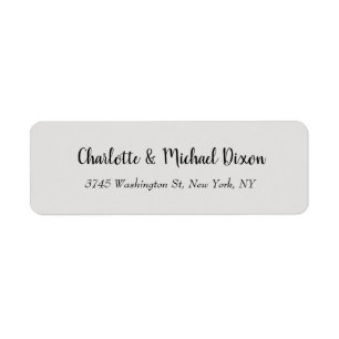 Platinum Gray Classic stijlvolle elegante familien Etiket