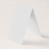 Platinum gray minimalistisch modern visitekaartjes (Achterkant)