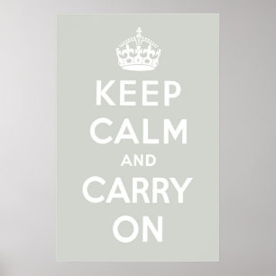 Platinum Gray Poster