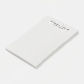 Platinum Grey Professional Modern Plain Minimalist Post-it® Notes (Schuin)