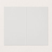 Platinum grijs minimalistisch modern hoog geperste visitekaartjes (Binnenkant ongevouwen)