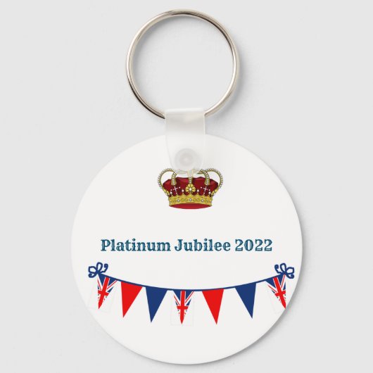 Platinum Jubilee 2022 Celebration Sleutelhanger (Voorkant)